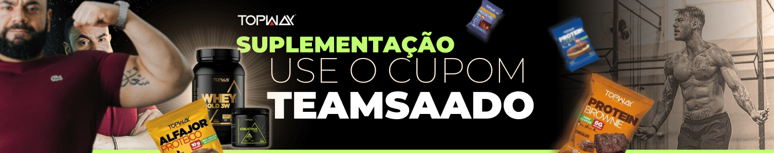 Suplementação Team Saado, patrocinado pela TOPWAY.